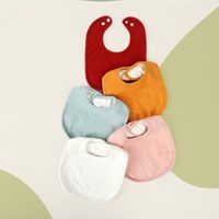 Simple Style Solid Color Cotton Burp Cloths Baby Accessories main image 4