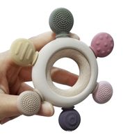 Casual Vacation Multicolor Silica Gel Teething Stick Baby Accessories main image 3