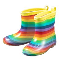 Kid'S Basic Color Block Round Toe Rain Boots main image 3