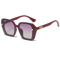 Elegant Simple Style Gradient Color Pc Square Full Frame Women's Sunglasses sku image 3