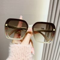 Elegant Simple Style Gradient Color Pc Square Full Frame Women's Sunglasses main image 1