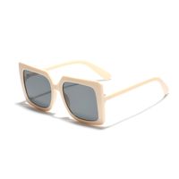 Streetwear Polka Dots Solid Color Ac Square Full Frame Women's Sunglasses sku image 2
