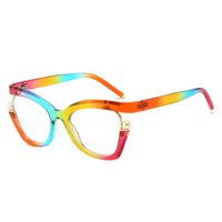 Hip-hop Exaggerated Punk Solid Color Pc Square Full Frame Optical Glasses sku image 8