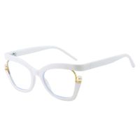 Hip-hop Exaggerated Punk Solid Color Pc Square Full Frame Optical Glasses sku image 10