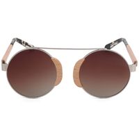 Retro Simple Style Solid Color Tac Round Frame Full Frame Women's Sunglasses sku image 2