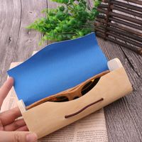 Simple Style Solid Color Veneer Unisex Glasses Case main image 4