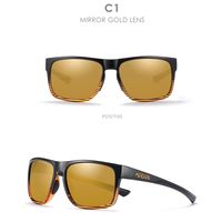 Casual Sports Solid Color Pc Square Full Frame Men's Sunglasses sku image 4