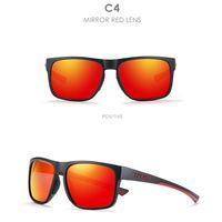 Casual Deportes Color Sólido Ordenador Personal Cuadrado Fotograma Completo Gafas De Sol Hombre sku image 6