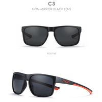 Casual Sports Solid Color Pc Square Full Frame Men's Sunglasses sku image 1