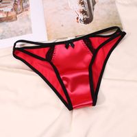 Solid Color Stereotype Seamless Low Waist Briefs Panties main image 4