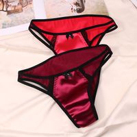 Solid Color Stereotype Seamless Low Waist Briefs Panties main image 3