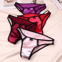 Solid Color Stereotype Seamless Low Waist Briefs Panties main image 1