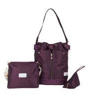 Women's Nylon Solid Color Streetwear Oval String Shoulder Bag main image 3