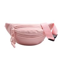 Femmes Nylon Couleur Unie Style Vintage Style Classique Carré Fermeture Éclair Sac Banane main image 4