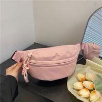 Women's Nylon Solid Color Vintage Style Classic Style Square Zipper Fanny Pack sku image 3