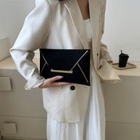 Women's Small Canvas Solid Color Vintage Style Classic Style Square String Envelope Bag main image 4