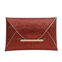 Women's Pu Leather Solid Color Vintage Style Classic Style Square Flip Cover Envelope Bag sku image 5