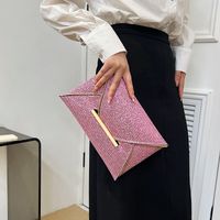 Women's Pu Leather Solid Color Vintage Style Classic Style Square Flip Cover Envelope Bag main image 2