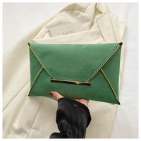 Women's Small Canvas Solid Color Vintage Style Classic Style Square String Envelope Bag sku image 1