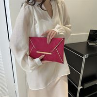 Women's Small Canvas Solid Color Vintage Style Classic Style Square String Envelope Bag main image 2