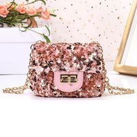 Women's Mini Plush Sequins Vintage Style Classic Style Square Lock Clasp Shoulder Bag main image 2