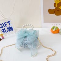 Girl's Cotton And Linen Solid Color Cute Square Flip Cover Shoulder Bag sku image 6