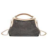 Women's Small Pu Leather Solid Color Vintage Style Classic Style Shell Lock Clasp Dome Bag main image 5