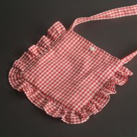 Women's Cotton Solid Color Cute Square Open Shoulder Bag sku image 4