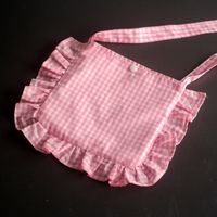 Women's Cotton Solid Color Cute Square Open Shoulder Bag sku image 1