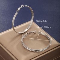 1 Pair XUPING Simple Style Circle 304 Stainless Steel Hoop Earrings main image 3