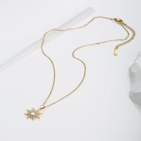 Simple Style Sun Copper Plating 18k Gold Plated Necklace main image 3