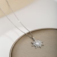 Simple Style Sun Copper Plating 18k Gold Plated Necklace main image 8