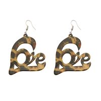 1 Pair Romantic Simple Style Letter Heart Shape Stainless Steel Arylic Drop Earrings main image 5