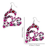 1 Pair Romantic Simple Style Letter Heart Shape Stainless Steel Arylic Drop Earrings main image 2