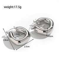 1 Pair Ig Style Simple Style Star Heart Shape Rectangle Stainless Steel Earrings main image 8