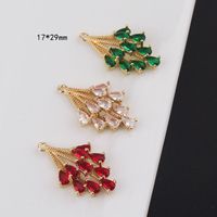 1 Piece Simple Style Shiny Water Droplets Bouquet Copper Inlay Pendant Jewelry Accessories main image 2