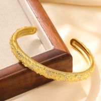 Ig Style Retro Star Moon Stainless Steel Plating Inlay Zircon 18k Gold Plated Cuff Bracelets main image 3
