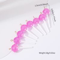 8 Pieces Cute Planet Heart Shape Candy Resin Irregular Rope Chain Jewelry Accessories main image 8