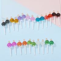 8 Pieces Cute Planet Heart Shape Candy Resin Irregular Rope Chain Jewelry Accessories main image 3