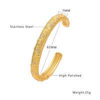 Ig Style Retro Star Moon Stainless Steel Plating Inlay Zircon 18k Gold Plated Cuff Bracelets main image 2