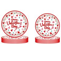 Valentine's Day Romantic Letter Heart Shape Paper Party Festival Tableware main image 2