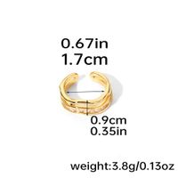 Elegant Simple Style Geometric Copper Inlay Zircon 18k Gold Plated Silver Plated Rings main image 2