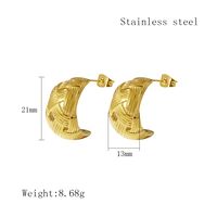 1 Pair Elegant Vintage Style Geometric Plating Inlay 304 Stainless Steel Artificial Pearls Rhinestones 18K Gold Plated Ear Studs sku image 4