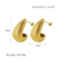 1 Pair Elegant Vintage Style Geometric Plating Inlay 304 Stainless Steel Artificial Pearls Rhinestones 18K Gold Plated Ear Studs sku image 8