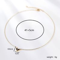 Simple Style Heart Shape Copper 18k Gold Plated Zircon Pendant Necklace In Bulk main image 11