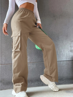 Women's Daily Street Casual Solid Color Full Length Cargo Pants main image 2