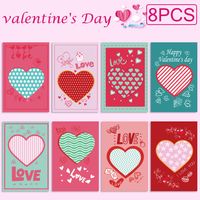 Valentine's Day Simple Style Classic Style Color Block Heart Shape Paper Holiday Daily Card sku image 2