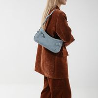 Women's Pu Leather Solid Color Vintage Style Classic Style Sewing Thread Dumpling Shape Zipper Shoulder Bag main image 1