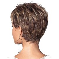 Women's Sweet Simple Style Holiday Home High Temperature Wire Short Straight Hair Wigs main image 3