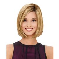 Women's Sweet Simple Style Holiday Home High Temperature Wire Centre Parting Short Straight Hair Wigs main image 3